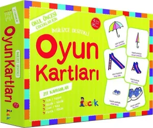 Oyun Kartları - Zıt Kavramlar; Okul Öncesi Çocuklar için, İngilizce Destekli