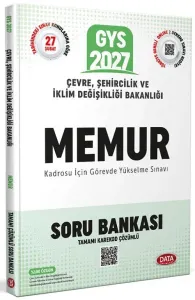 Data Yayınları 2027 Çevre, Şehircilik ve İklim Değişikliği Bakanlığı Memur GYS Soru Bankası - Karekod Çözümlü