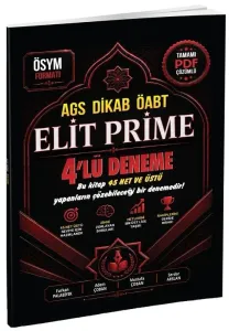 Tahayyül Yayınları ÖABT MEB-AGS DİKAB Din Kültürü Öğretmenliği ELİT PRİME 4 Deneme