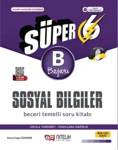 Nitelik Yayınları 6. Sınıf Sosyal Bilgiler (B) Soru Kitabı Beceri Temelli