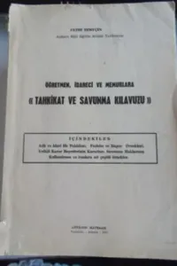 Öğretmen İdareci ve Memurlara Tahkikat ve Savunma Kılavuzu