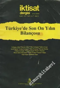 İktisat Dergisi: Aylık Dergi Dosya: Türkiye'de Son On Yılın Bilançosu - Sayı: 312      Şubat