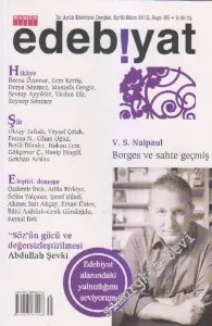 Özgür Edebiyat: İki Aylık Edebiyat Dergisi - Sayı: 35    Yıl: 6  Eylül - Ekim