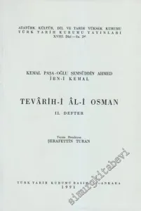 Tevarih-i Al-i Osman 2. Defter -        1991