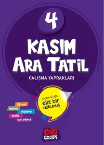 Elitçocuk 4.Sınıf Kasım Ara Tatil Çalışma Kitabı