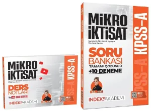 İndeks Akademi 2027 KPSS A Grubu Mikro İktisat Video Ders Notları ve Soru Bankası 2'li Set