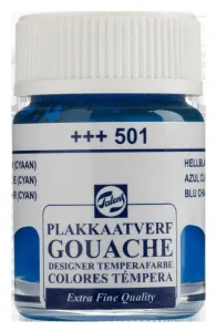 Talens Guaj Boya 16ml Light Blue Cyan 501