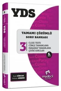 Modadil Yayınları YDS Tamamı Çözümlü Modüler Soru Bankası Serisi 3