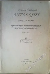 Fransız Edebiyatı Antolojisi, 2. Cilt -        1930