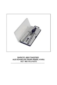 ALEX TEKNİK RESİM PERGELİ AYARLI ALX-803