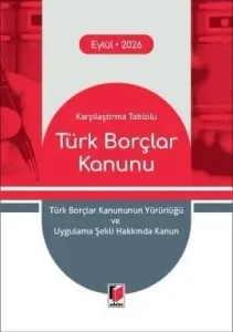 Türk Borçlar Kanunu (Cep Kitabı)