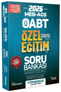 Yönerge Yayınları 2026 ÖABT MEB-AGS Özel Eğitim Öğretmenliği Soru Bankası Çözümlü