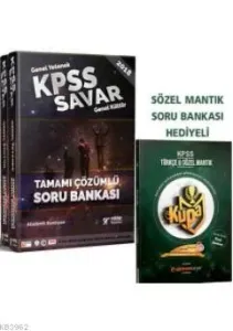 2018 KPSS Savar Genel Yetenek Genel Kültür Tamamı Çözümlü Soru Bankası (2 Kitap)