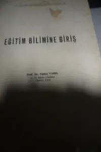 Eğitim Bilimine Giriş