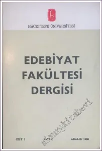 Edebiyat Fakültesi Dergisi  - Sayı: 2  Cilt: 5    Aralık 1988