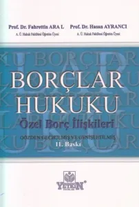 Borçlar Hukuku Özel Borç İlişkileri