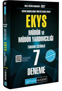 Pegem Yayınları 2027 MEB EKYS Müdür ve Müdür Yardımcılığı Tamamı Çözümlü 7 Deneme