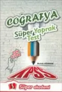 Süper Akademi KPSS Coğrafya Süper Yaprak Test