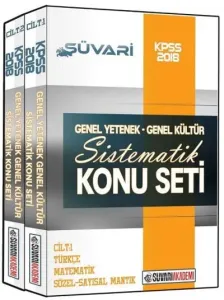 Süvari Akademi KPSS Genel Yetenek Genel Kültür Sistematik Konu Seti 2018