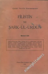 Filistin ve Şarkü'l-Ürdün 2 Cilt TAKIM -        1942