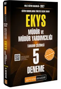 Pegem Yayınları 2027 MEB EKYS Müdür ve Müdür Yardımcılığı Tamamı Çözümlü 5 Deneme