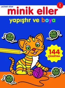 Minik Eller Yapıştır ve Boya;Lacivert Kitap