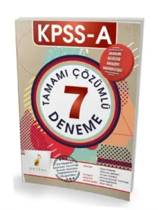 KPSS A Grubu Tamamı Çözümlü 7 Deneme 2018