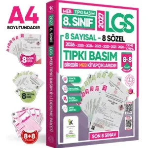İnformal Yayınları 2027 8. Sınıf LGS Tıpkı Basım Çıkmış Soru 8+8 Fasikül Deneme Seti