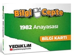 Yediiklim Yayınları MEB-AGS 1982 Anayasası Bilgi Cepte Bilgi Kartı