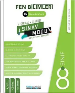Pruva Akademi 8. Sınıf Fen Bilgisi Sınav Modu 15 Deneme
