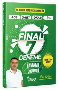 Şara Akademi ÖABT MEB-AGS Din Kültürü ve Ahlak Bilgisi Final 7 Deneme Çözümlü