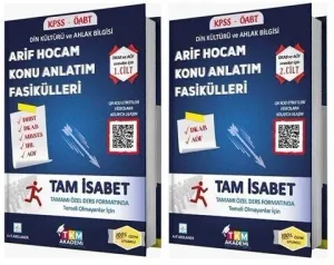 TKM Akademi ÖABT Din Kültürü ve Ahlak Bilgisi Tam İsabet Konu Anlatım Fasikülleri 2 Cilt Set