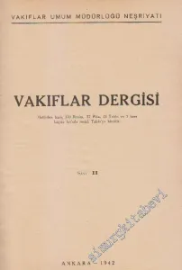 Vakıflar Dergisi - Sayı: 2