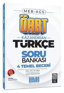 Retro Yayıncılık MEB AGS ÖABT Türkçe Öğretmenliği 4 Temel Beceri Soru Bankası