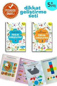 Küçük Dahiler Dikkat Geliştirme Seti - 5+ Yaş-2 Kitap Takım
