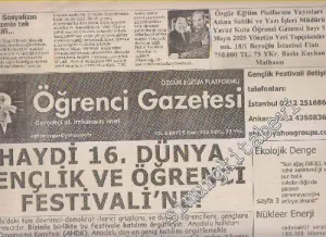 Öğrenci Gazetesi - Sayı: 5    2  Mayıs