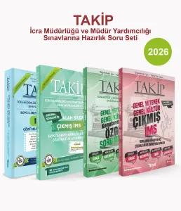 Takip İcra Müdürlüğü ve Müdür Yardımcılığı Sınavlarına Hazırlık Soru Seti