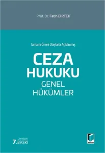Ceza Hukuku Genel Hükümler