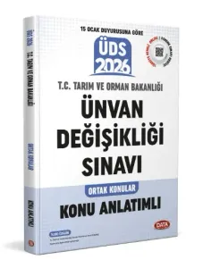 Data Yayınları 2026 T.C. Tarım ve Orman Bakanlığı Ünvan Değişikliği Sınavı Ortak Konular Konu Anlatımlı