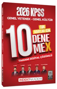 İndeks Akademi 2026 KPSS Genel Yetenek Genel Kültür 10 DenemeX Çözümlü