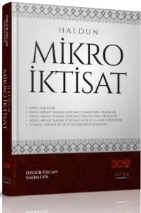 Haldun Mikro İktisat; KPSS A Grubu ve Tüm Kurum Sınavları İçin