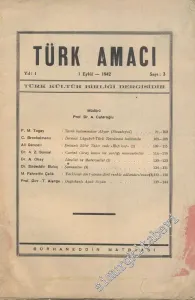 Türk Amacı - Sayı: 3, Eylül 1942