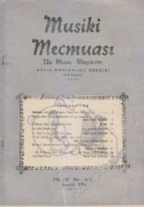 Musiki Mecmuası Aylık Müzikoloji Dergisi - Sayı: 407    37  Aralık