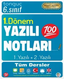 Tonguç Akademi 6. Sınıf Yazılı Notları 1. Dönem 1 ve 2. Yazılı