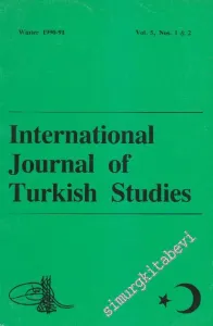 International Journal Of Turkish Studies - Sayı: 5 No: 1 & 2      Winter