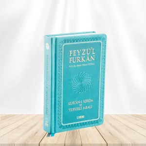 Feyzü'l Furkan Kur'ân-ı Kerîm ve Tefsirli Meali; (Orta Boy - Mushaf ve Meal) TURKUAZ