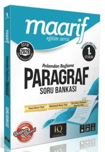 IQ Yayınları 2028 TYT Paragraf Anlamdan Bağlama Maarif Soru Bankası 1. Oturum