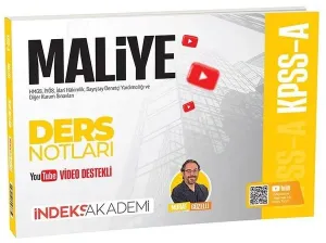 İndeks Akademi 2026 KPSS A Grubu Maliye Video Ders Notları