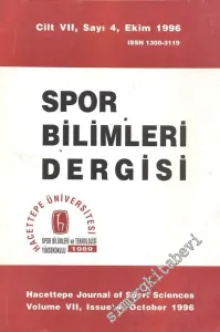 Spor Bilimleri Dergisi - Cilt: 7, Sayı: 4, Ekim 1996