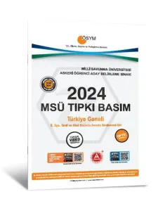 A Yayınları 2024 MSÜ Tıpkı Basım Çıkmış Sorular